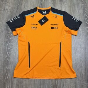 NWT Castore Official McLaren F1 Team Racing Set Up T-Shirt Women Size US 8